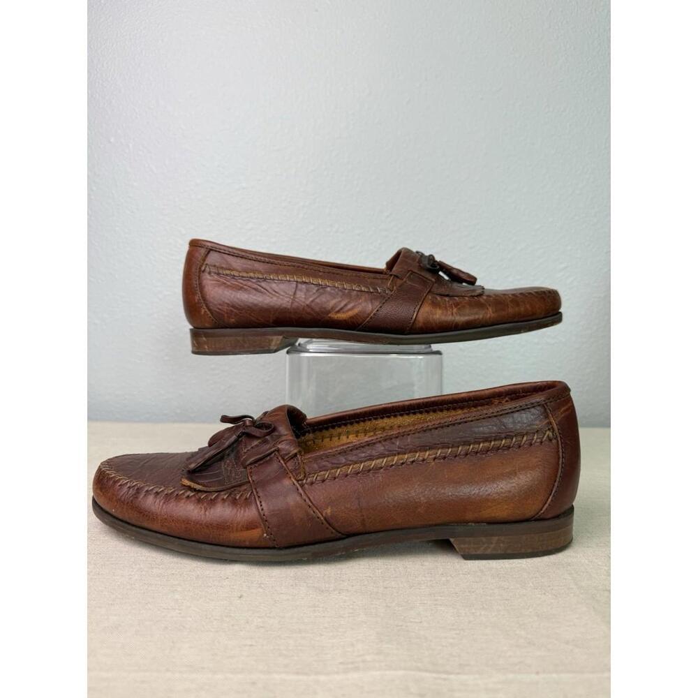 Vito Rufalo Mens Loafers Kiltie Tassels All Leather US‎ 10 Made in Italy